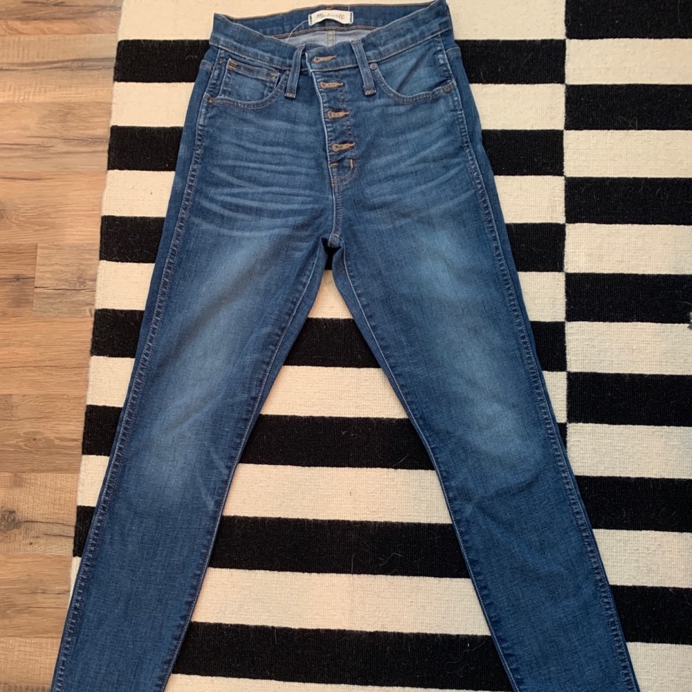 Madewell Button Front 10” High-Rise Jeans